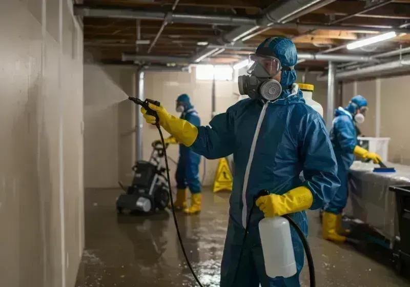 Basement Sanitization and Antimicrobial Treatment process in Weld County, CO